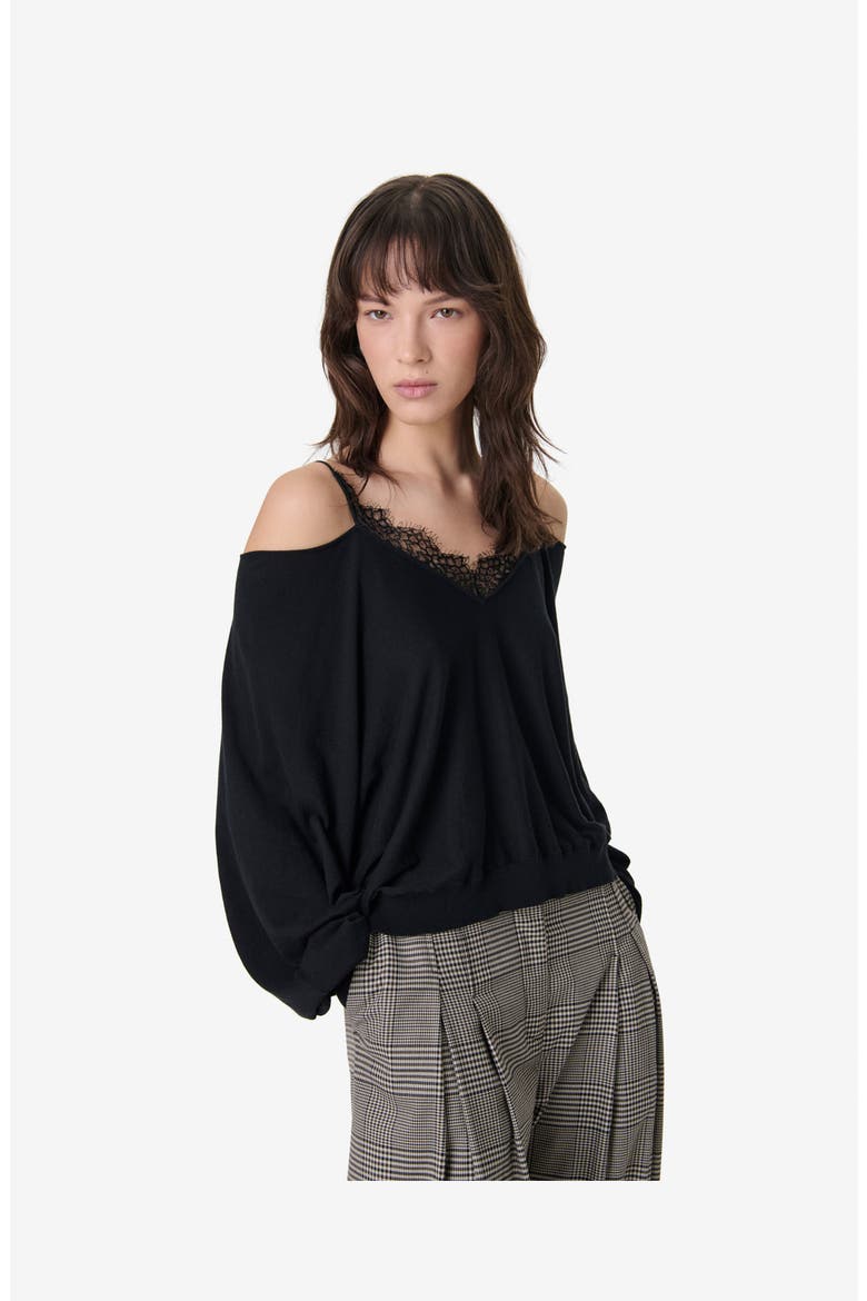 The Ivoire Top, Alternate, color, BLACK