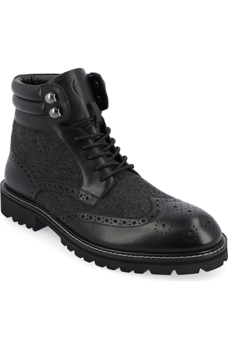 Thomas & Vine Graham Wingtip Lug Sole Boot, Main, color,