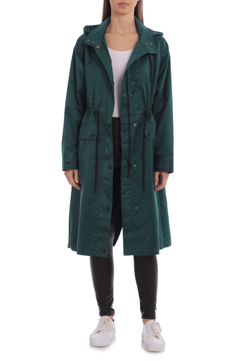 Oversize Hooded Raincoat, Main, color, TEAL