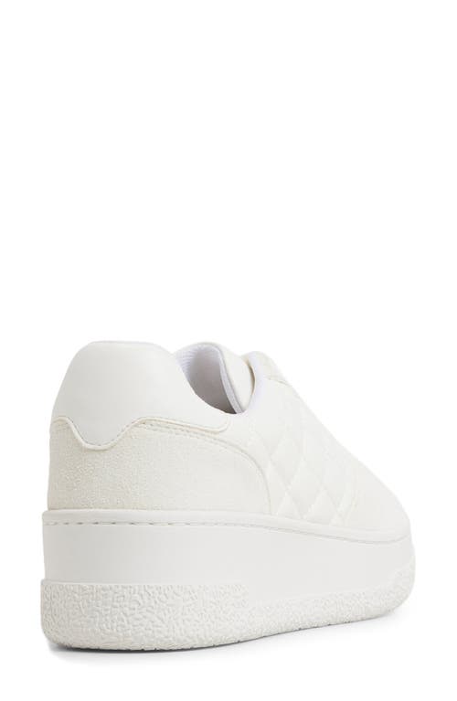 Aldo Deevale Platform Sneaker In White
