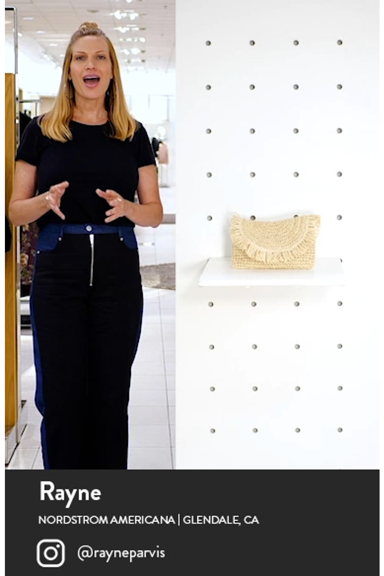 Clara Soft Straw Clutch video