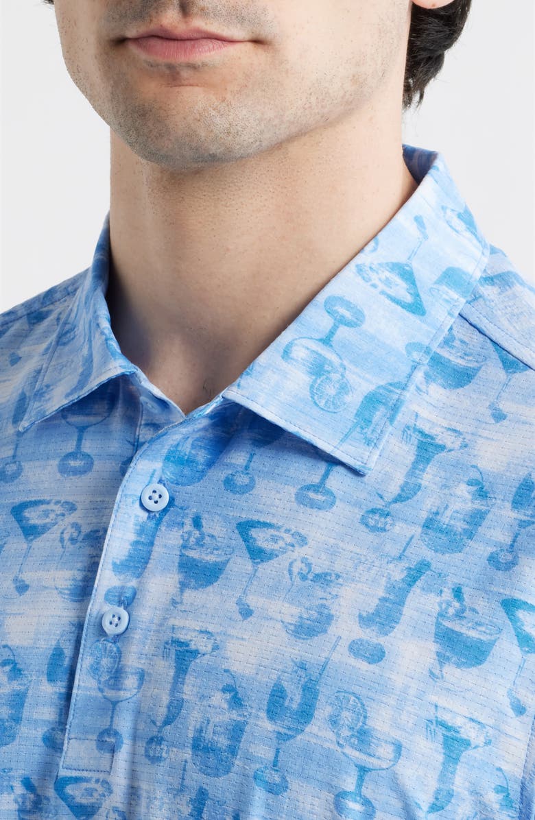 Tommy Bahama Bahama Coast Fizz Impressions IslandZone<sup>®</sup> Polo, Alternate, color, Glacier Blue