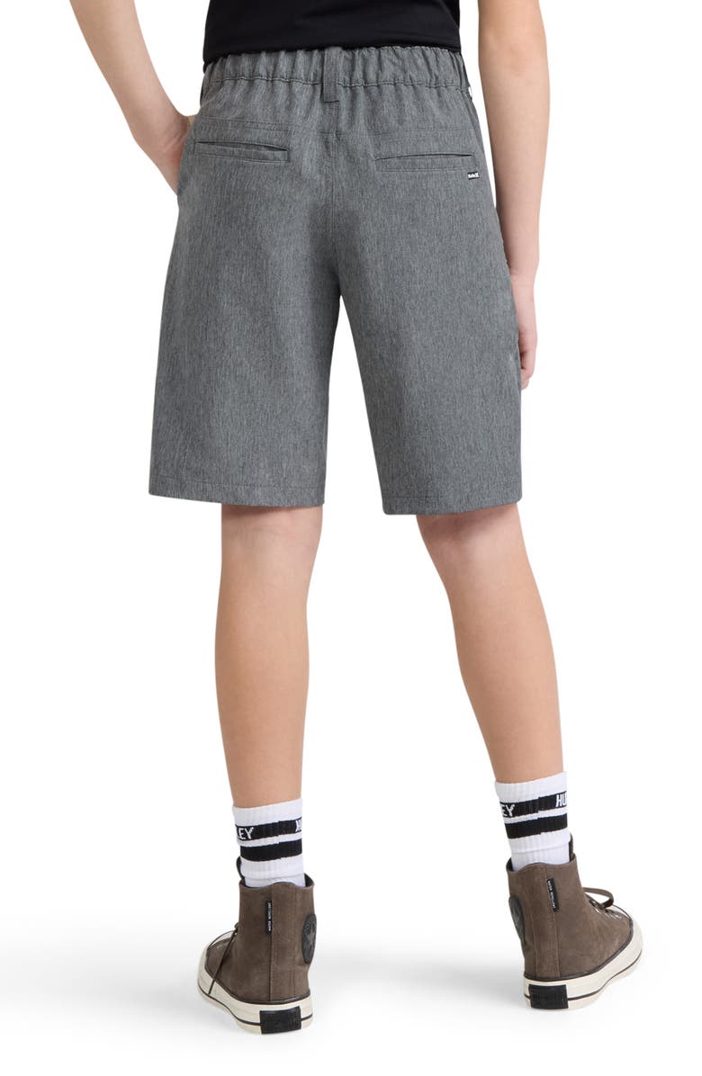Hurley Kids' Stretch Back Walk Shorts, Alternate, color, Black