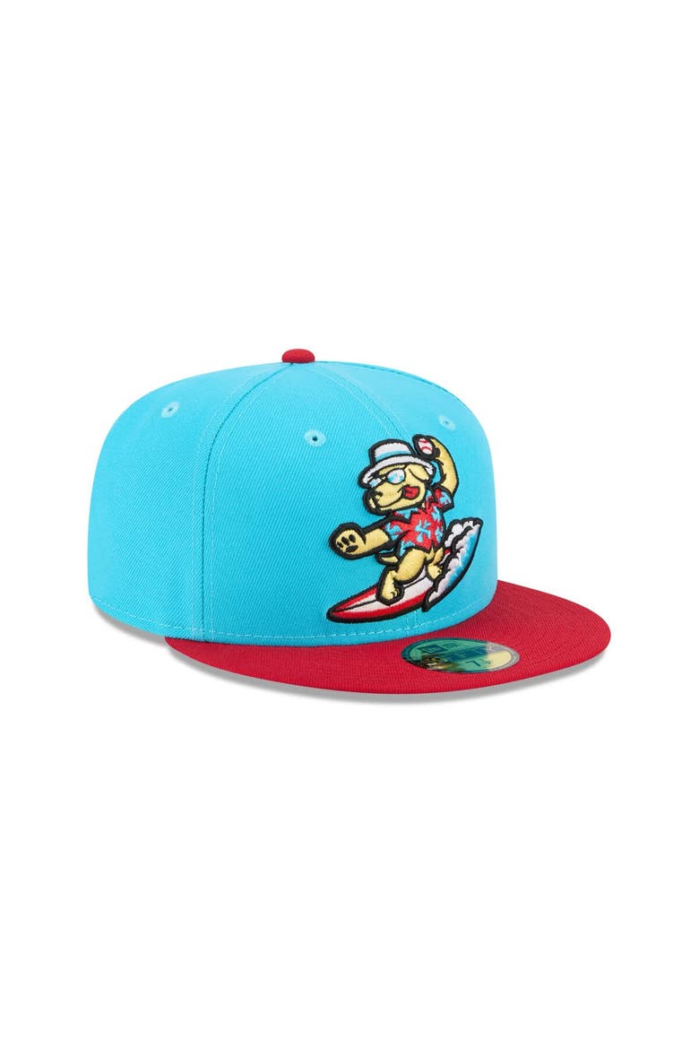 Men's New Era  Blue Clearwater Threshers Theme Nights 59FIFTY Fitted Hat, Alternate, color, Blue