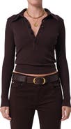 Citizens of Humanity Long Sleeve Rib Polo