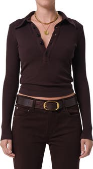 Citizens of Humanity Long Sleeve Rib Polo