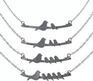Uncommon Goods Mother Nestling Birds Necklace by Figs and Ginger