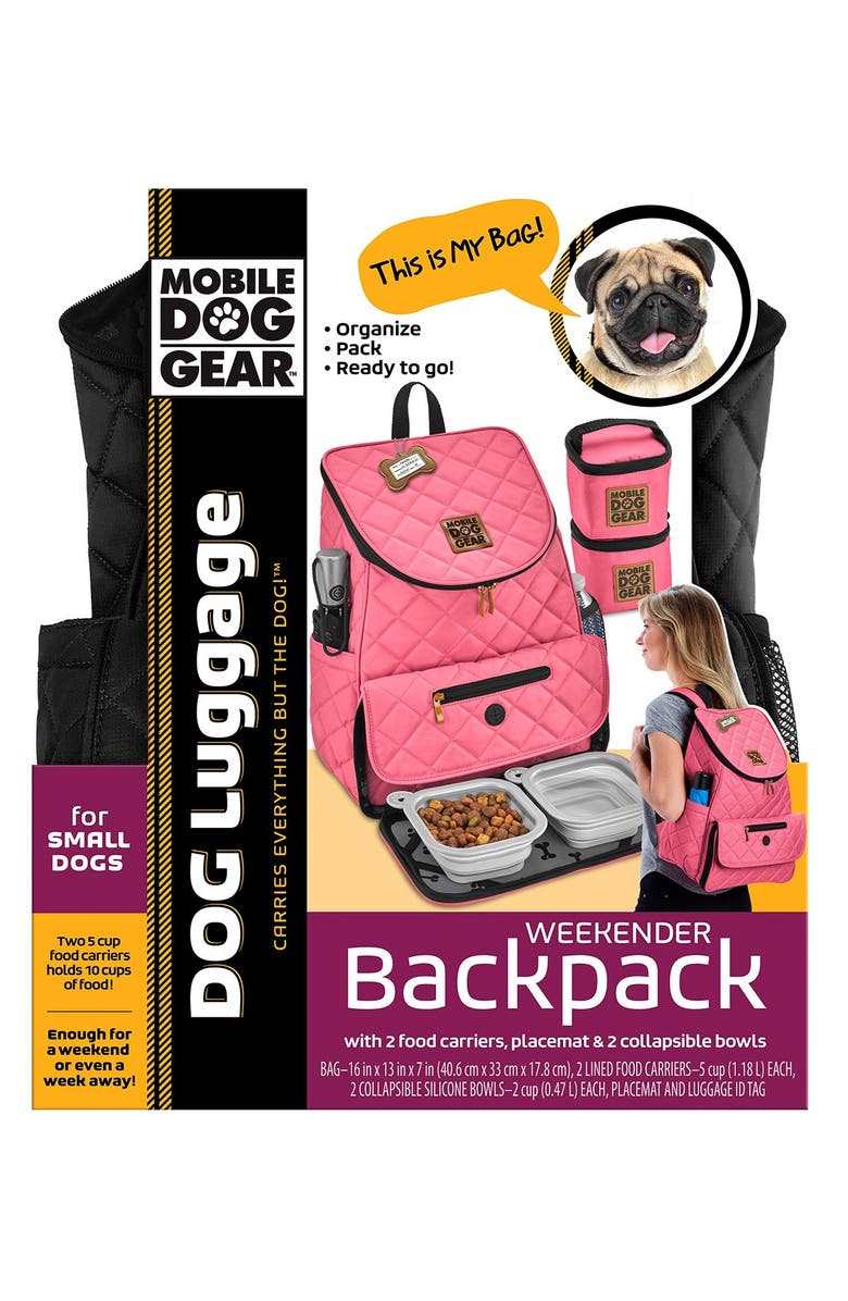 MOBILE DOG GEAR Weekend Backpack - Black, Alternate, color, 