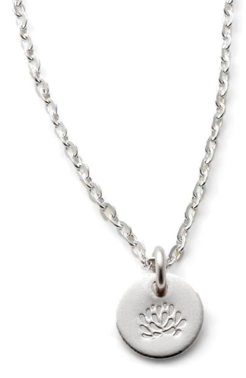 Made By Mary November Birth Flower Necklace In Silver