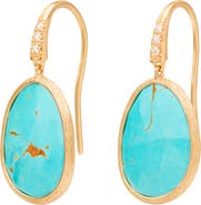 Marco Bicego Lunaria Charoite & Diamond Drop Earrings