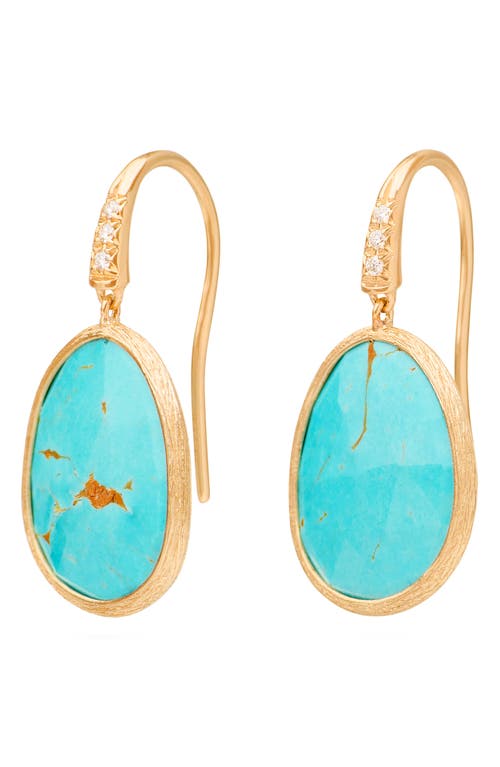 Marco Bicego Lunaria Charoite & Diamond Drop Earrings