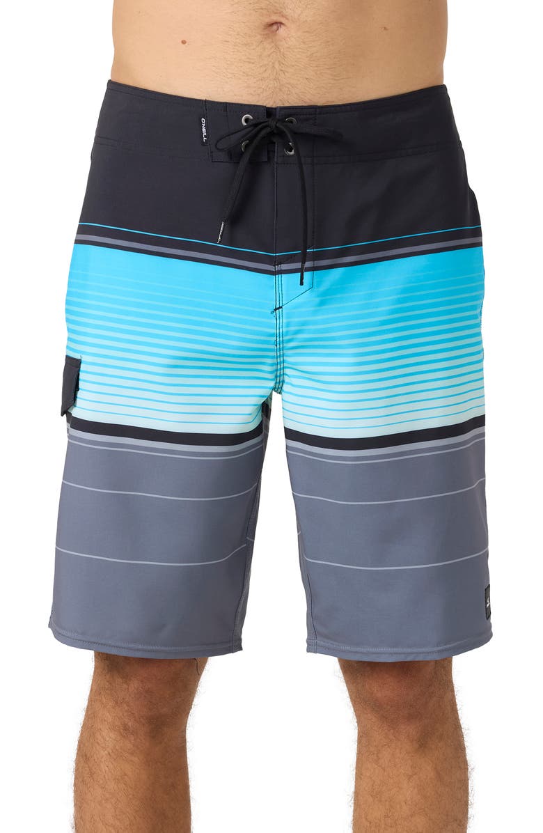 O'Neill Lennox Stripe Board Shorts, Main, color, 