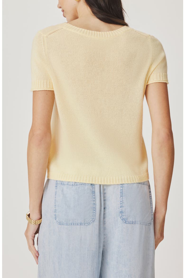 Emerson Short Sleeve Sweater, Alternate, color, HONEYSUCKLE