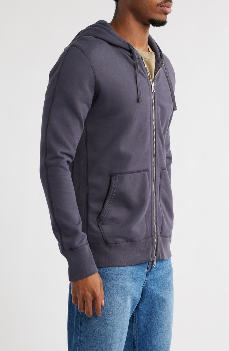 Reigning Champ Midweight Terry Slim Zip Hoodie, Alternate, color, Midnight