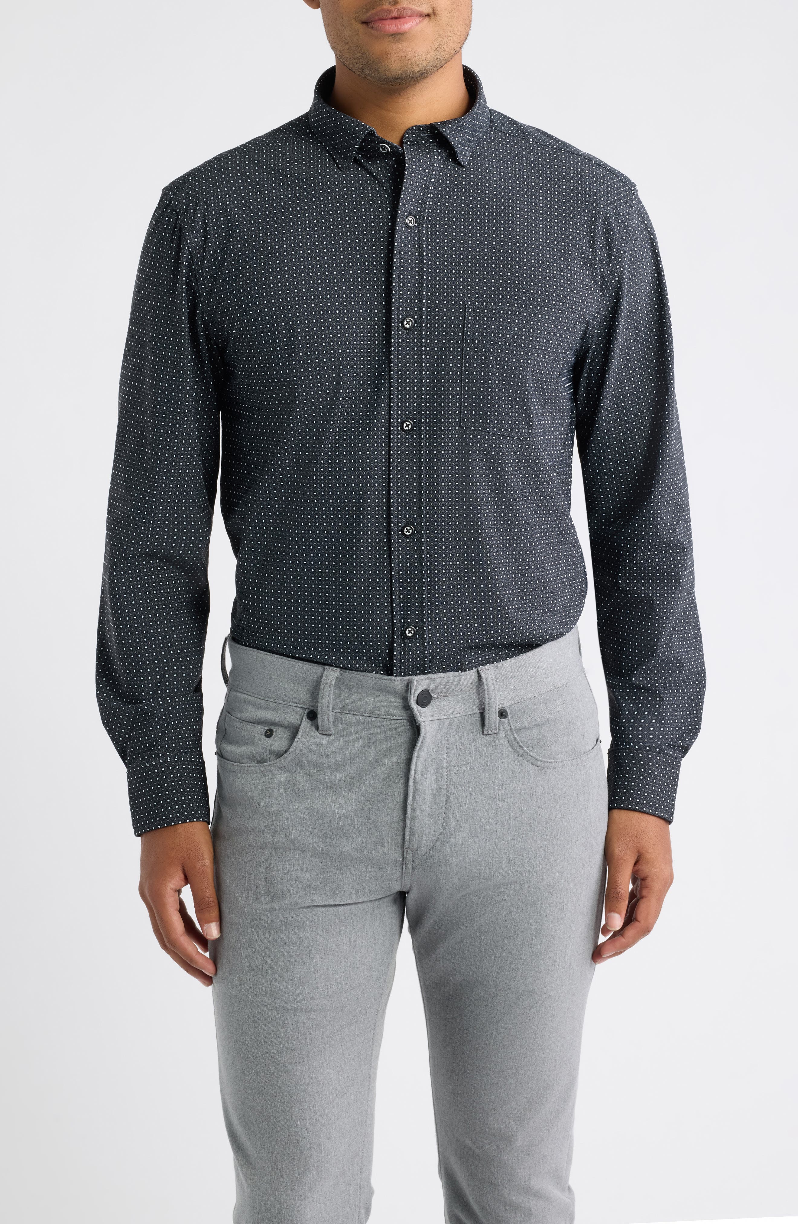 selected BLACK CIRCLE DIAMOND PRINT