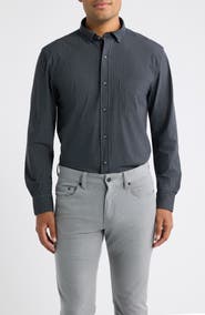 Johnston & Murphy XC+™ Motion Microdot Knit Button-Up Shirt