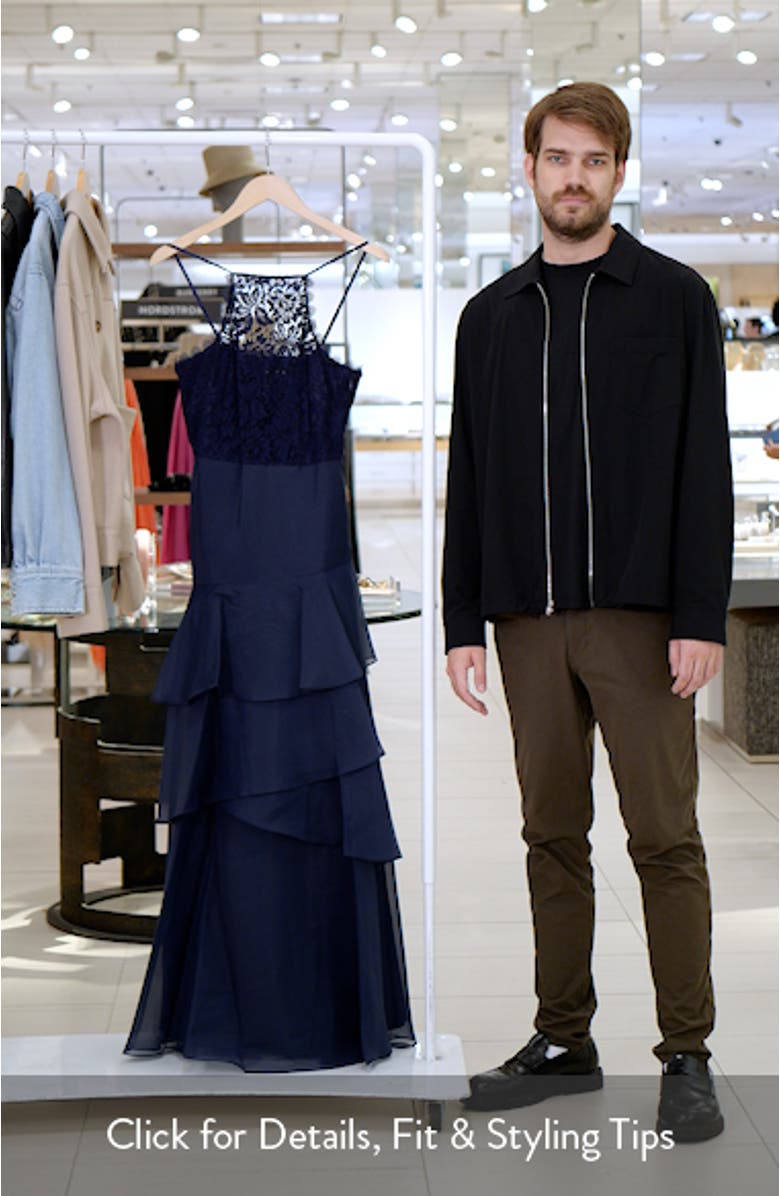 Lace Organza Tiered Gown, sales video thumbnail