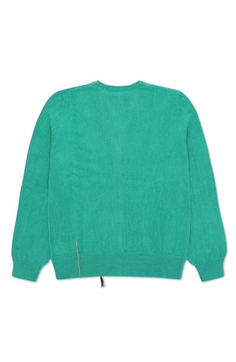 Fortela Cotton Cardigan, Alternate, color, Aqua Green