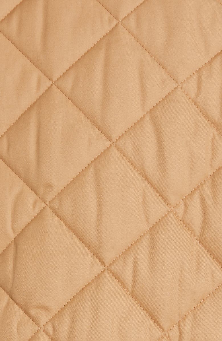 Burberry Lanford Diamond Quilted Jacket with Leather Collar, Alternate, color, 