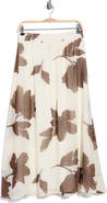 Halogen® Floral Print Maxi Skirt