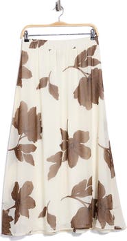 Halogen® Floral Print Maxi Skirt