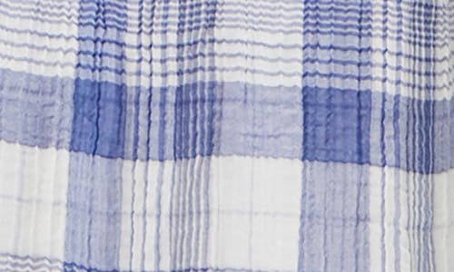Bella Dahl Plaid Midi Dress In Pacific Blue Plaid