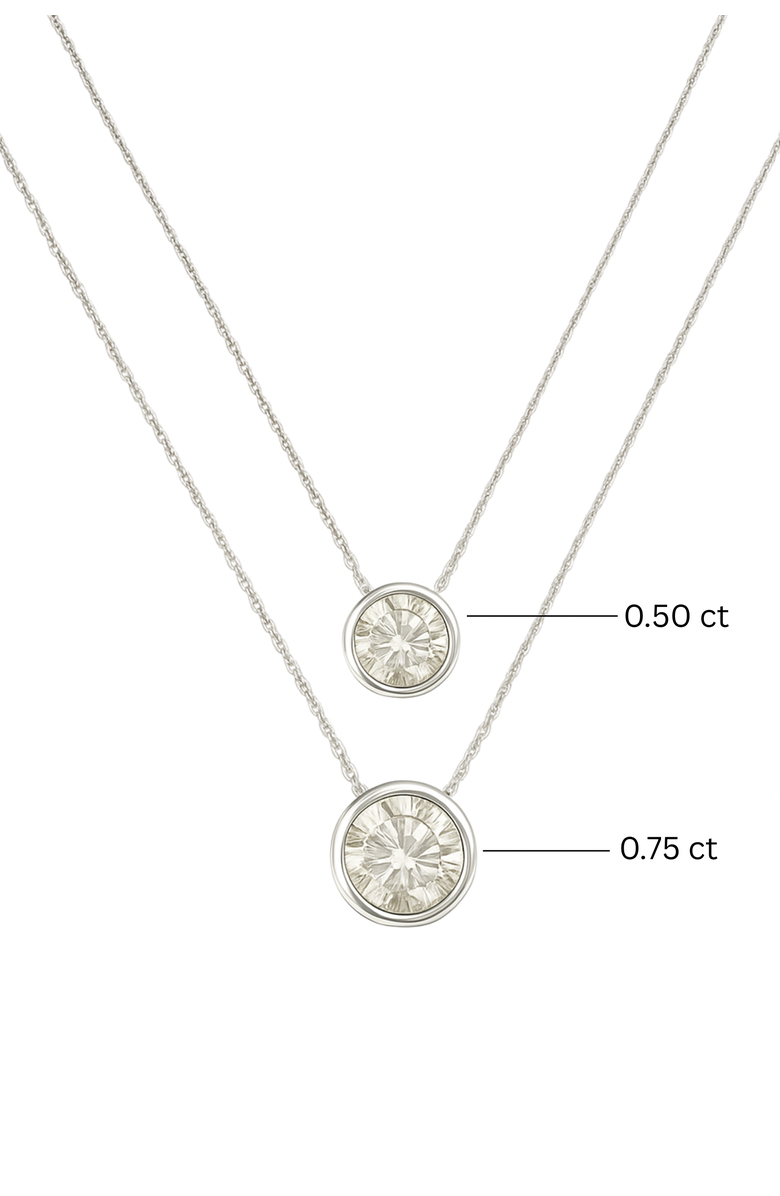 LuvMyJewelry Carlyle 14K Gold Round Lab Grown Diamond Pendant - 0.75 Ctw, Alternate, color, 14K White Gold