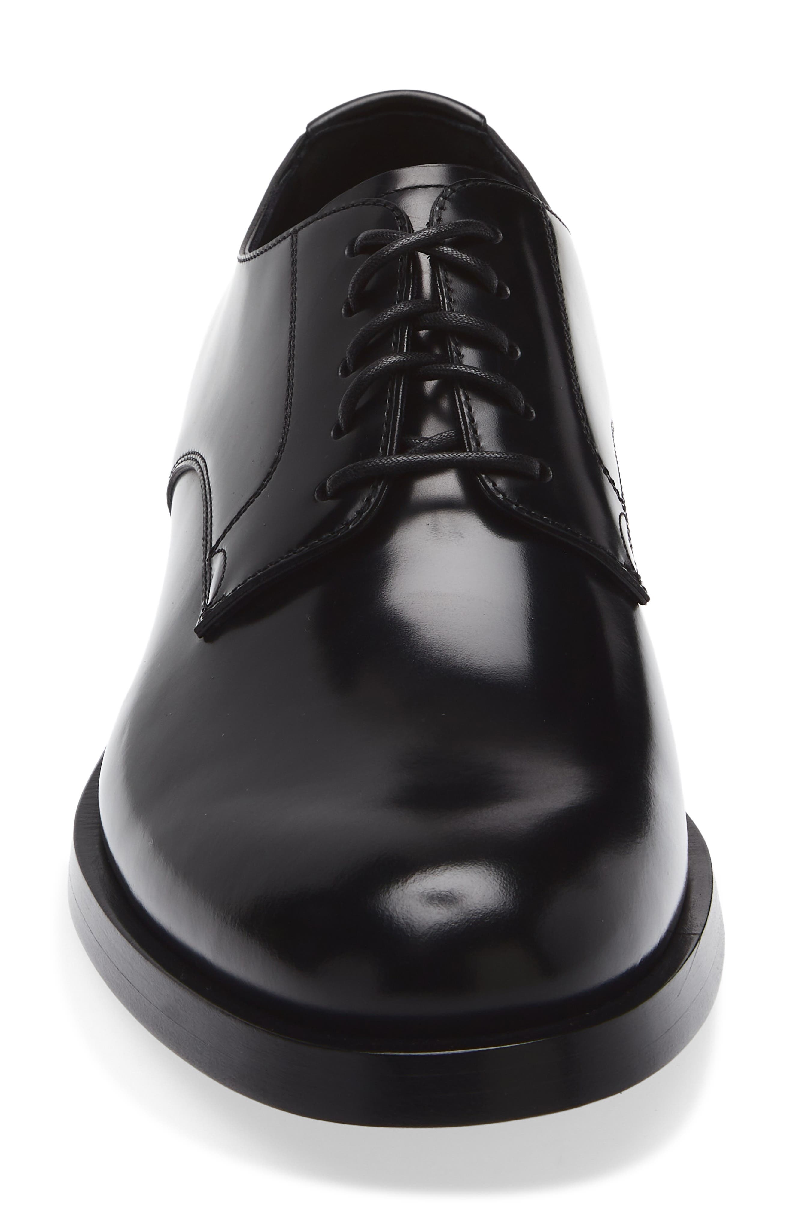 Dolce&Gabbana Brushed Derby, Alternate, color, Nero
