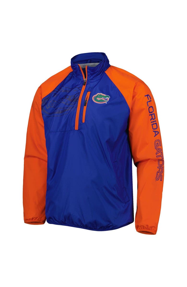 G-III SPORTS BY CARL BANKS Men's G-III Sports by Carl Banks Royal/Orange Florida Gators Point Guard Raglan Half-Zip Jacket, Alternate, color, Royal