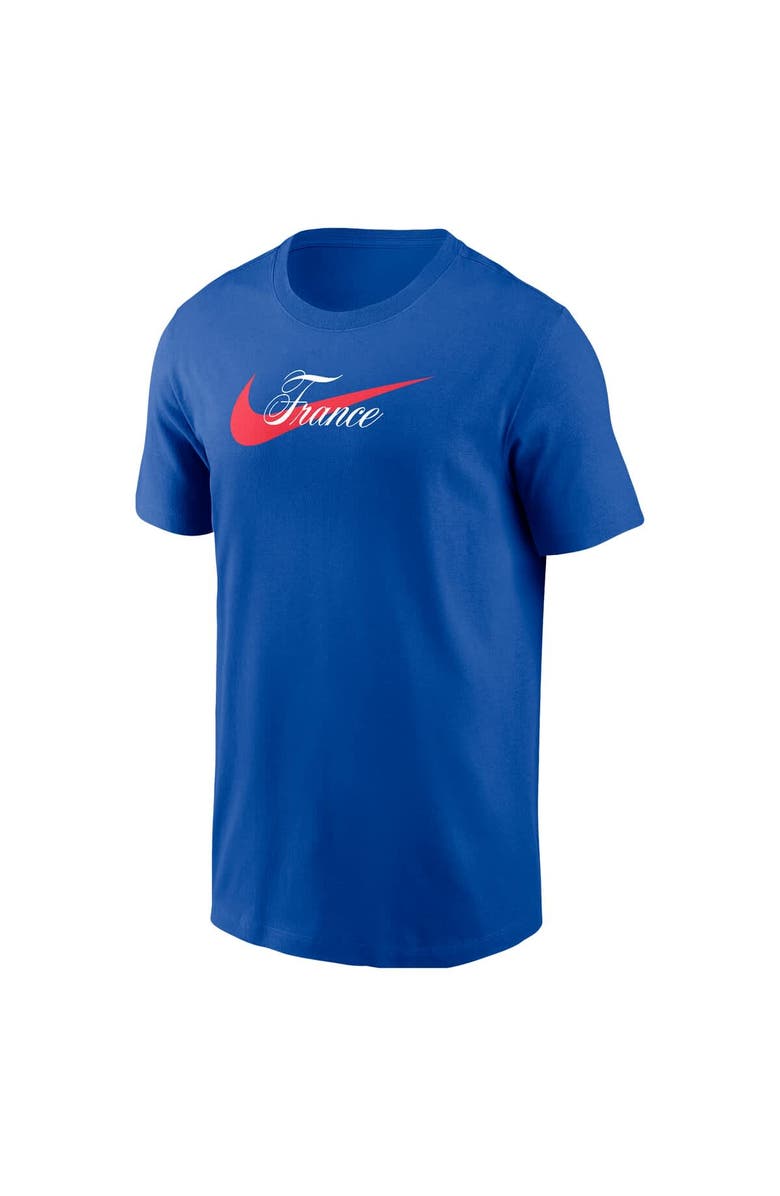Nike Men's Nike Royal France National Team Team Wordmark Swoosh Core T-Shirt, Alternate, color, Royal