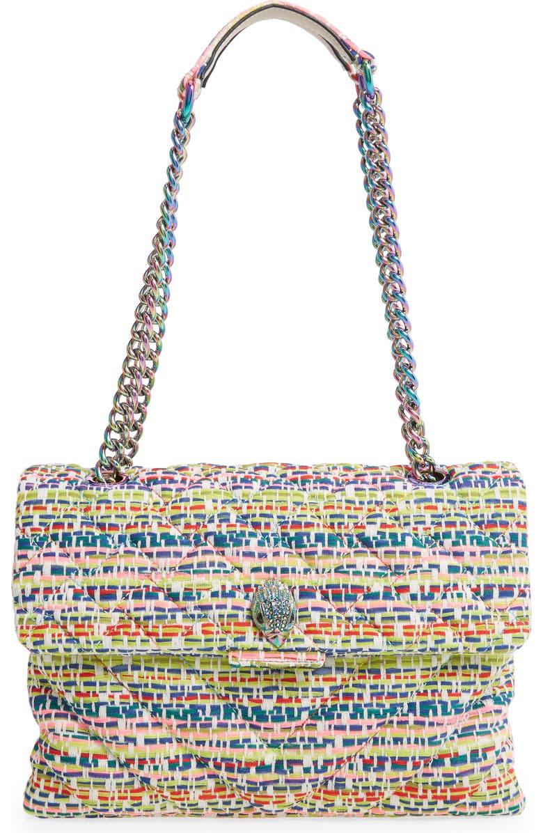 Kurt Geiger London Large Kensington Tweed Shoulder Bag, Main, color,