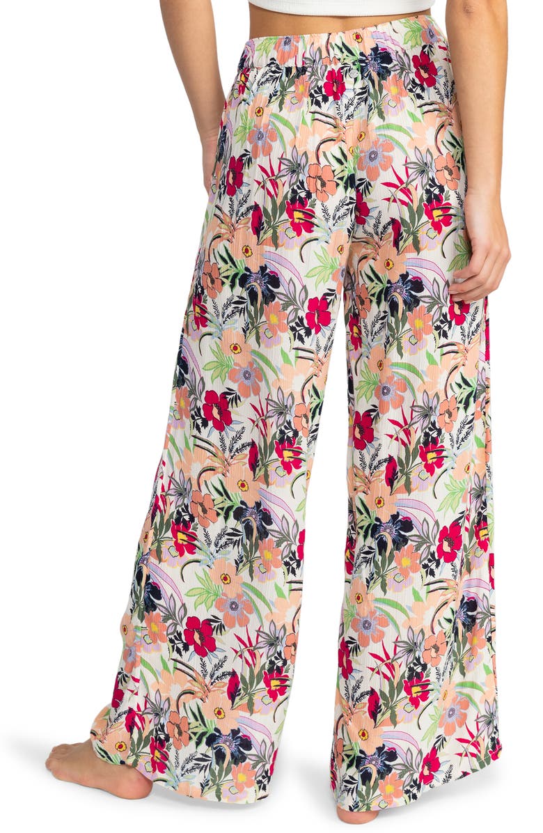 Roxy Midnight New Avenue Print Wide Leg Pants, Alternate, color,