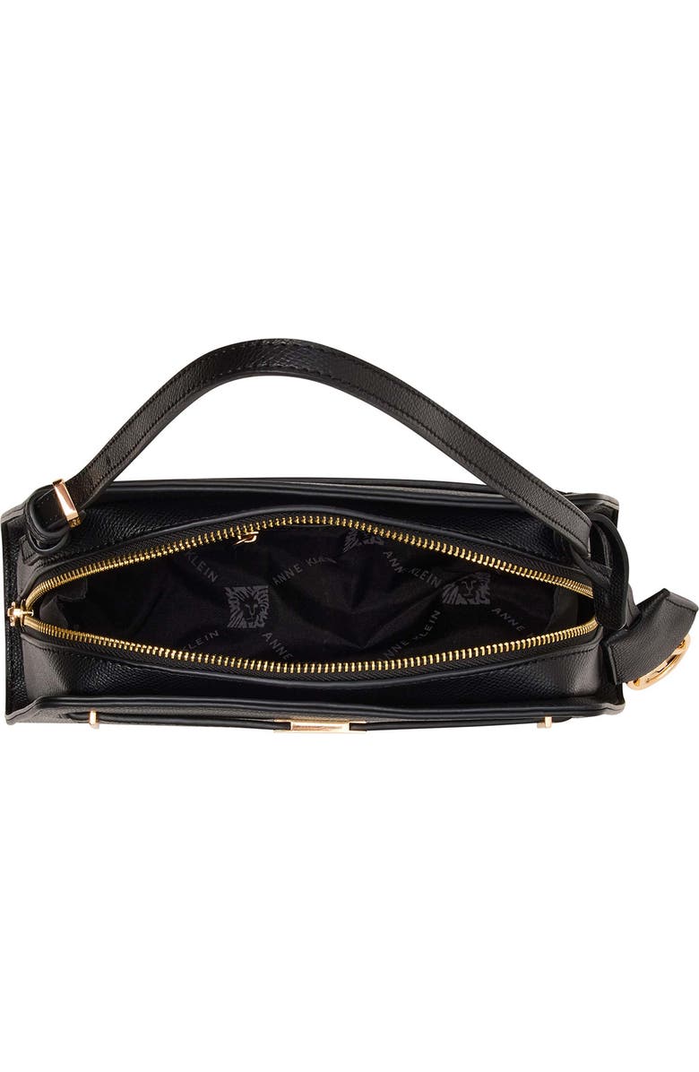 Anne Klein Belted Shoulder Bag, Alternate, color, Black