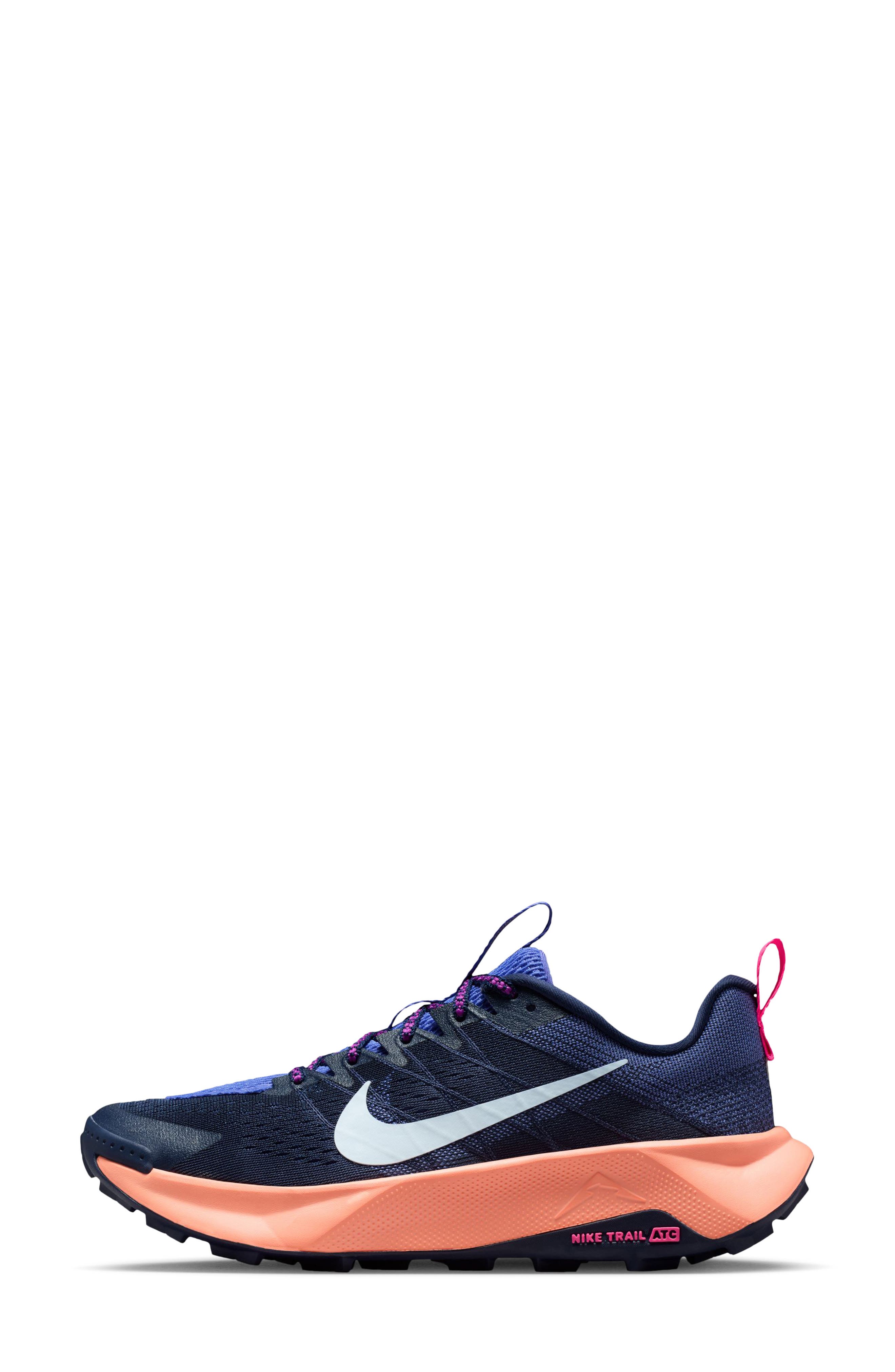 Nike Reactx Wildhorse 12 Trail Running Shoe, Alternate, color, Medium Navy/ Hydro Blue