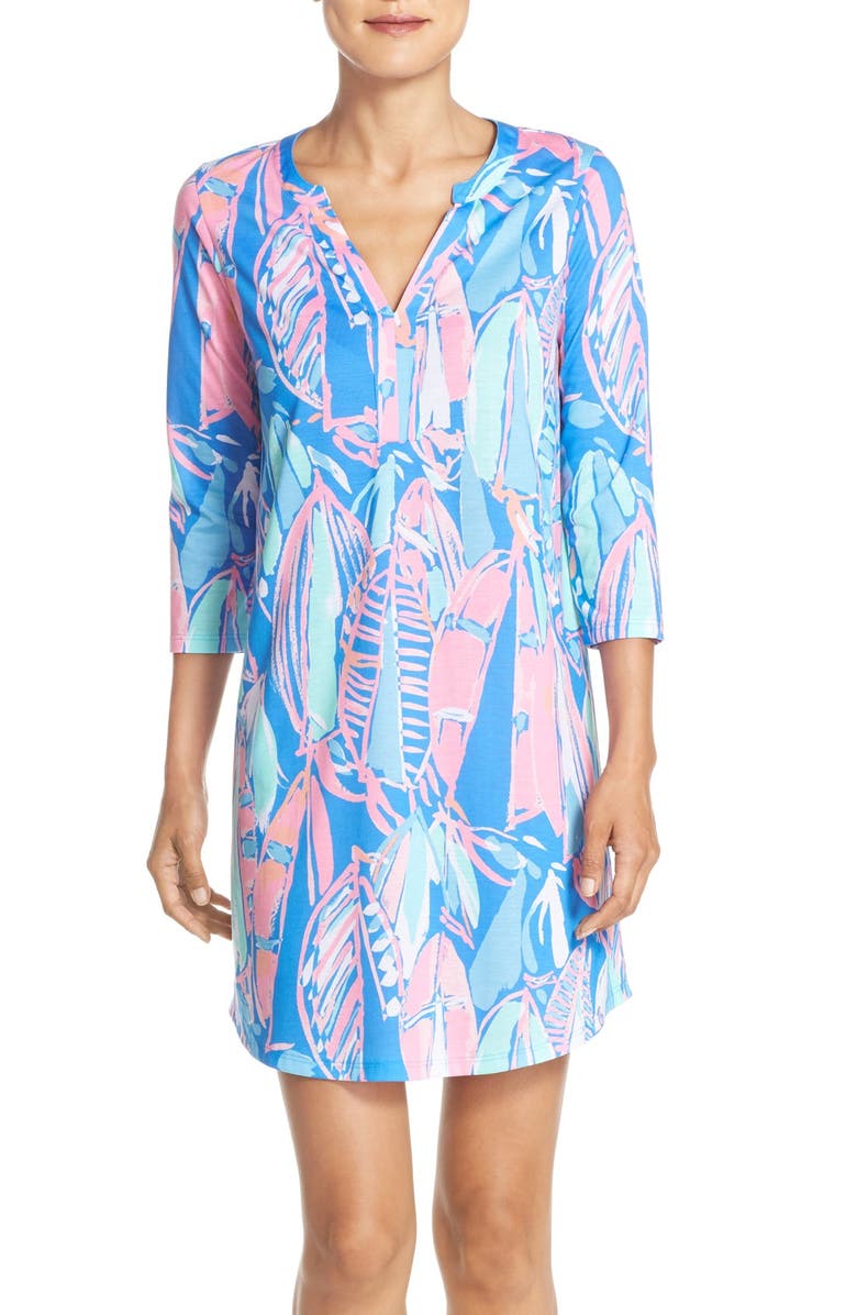 Lilly Pulitzer<sup>®</sup> 'Ali' Print Pima Cotton Shirtdress, Main, color,