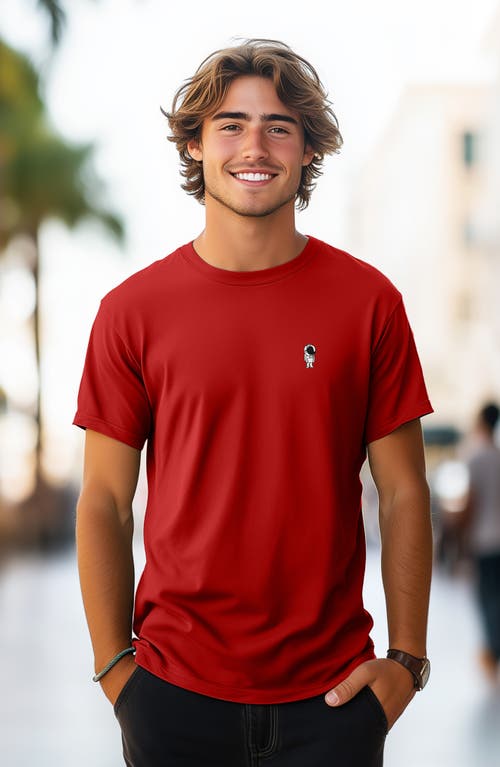 Dalix Astronaut Tee In Red