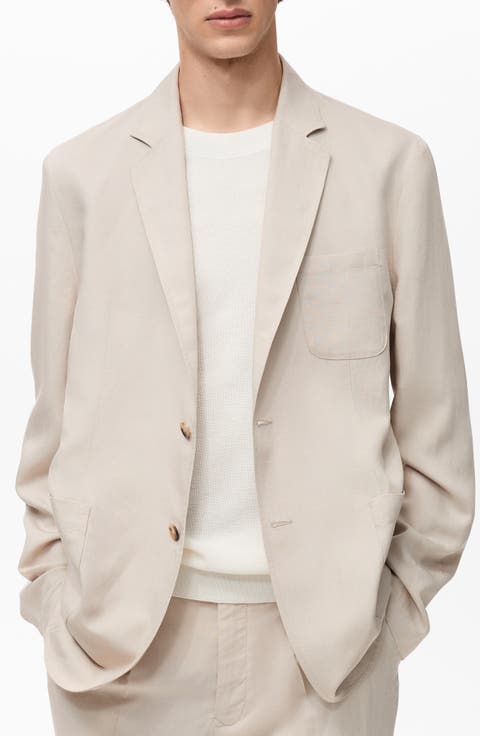 Slim Fit Lyocell & Linen Suit Jacket