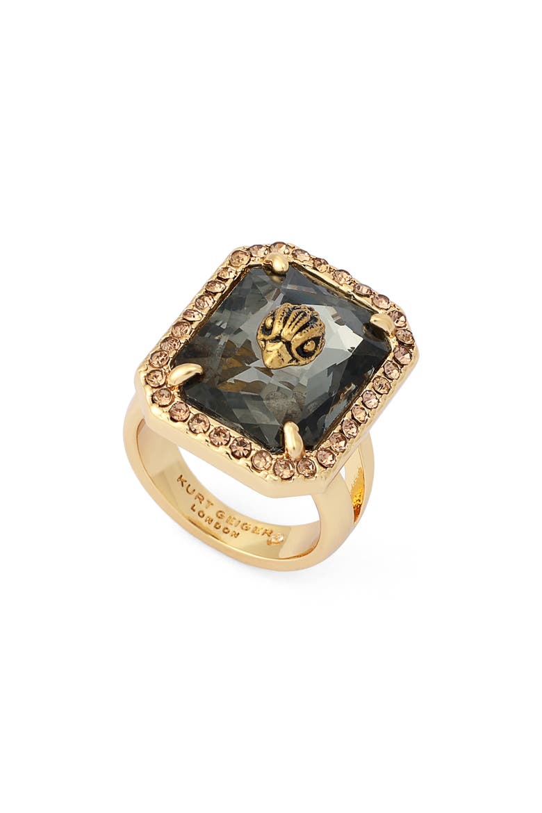 Stone Cocktail Ring, Main, color, BLACK DIAMOND