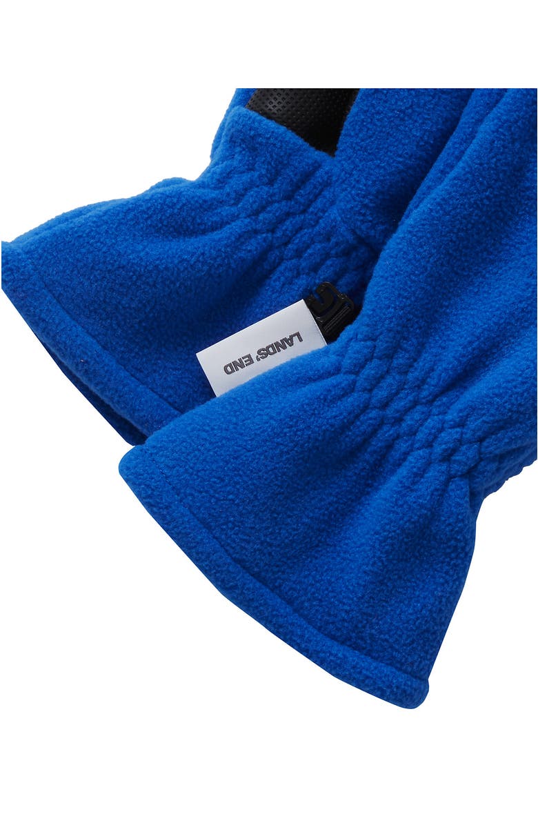 Lands' End Kids Fleece Gloves, Alternate, color, Cobalt