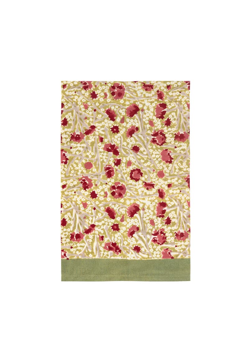 Meadows Tea Towels, Alternate, color, Red/Green 30" x 20"