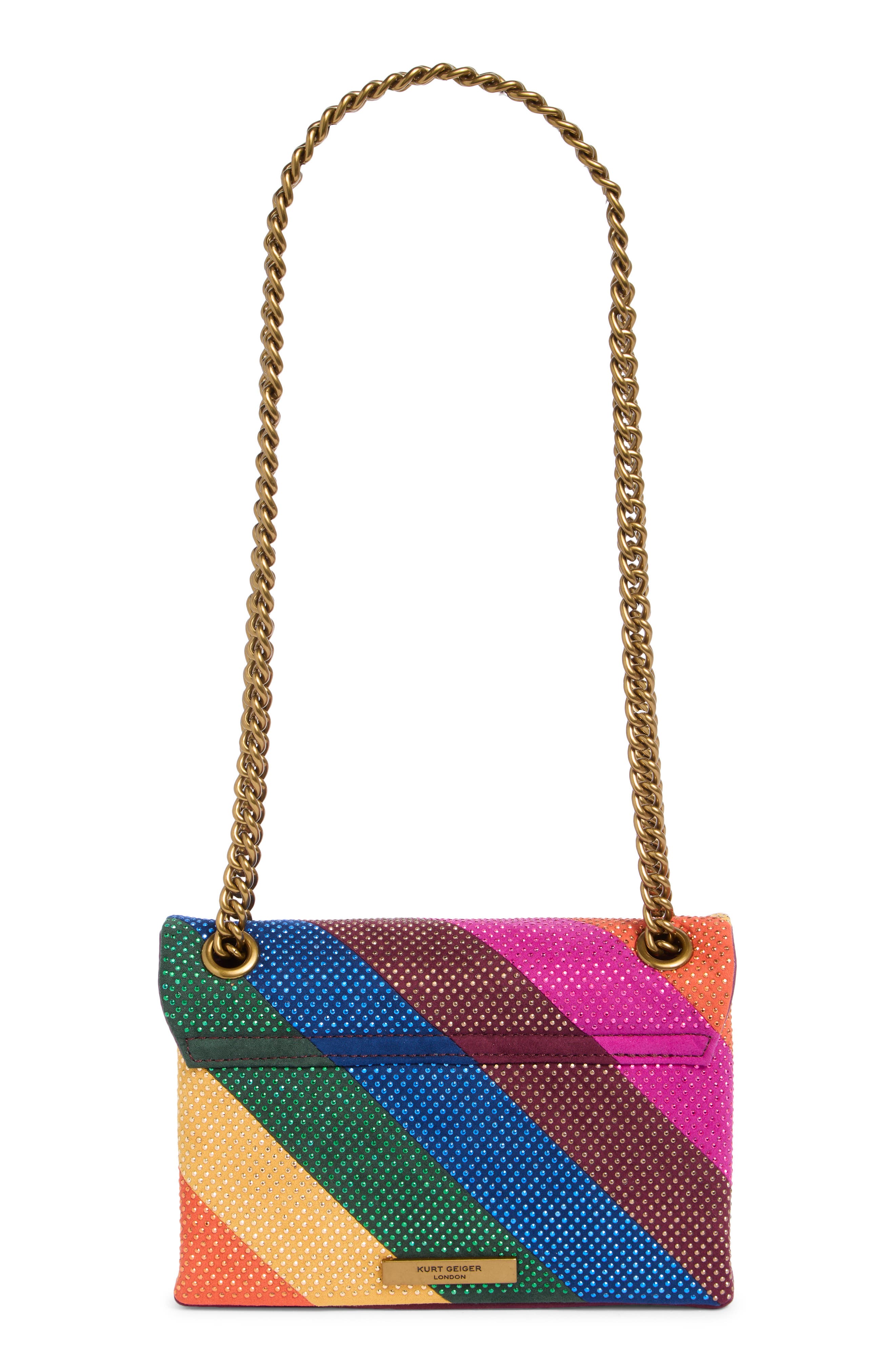 Kurt Geiger London Mini Kensington Stripe Convertible Shoulder Bag, Alternate, color, 