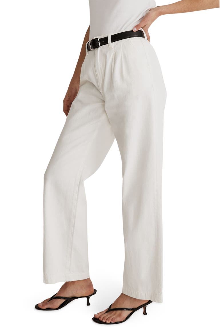 The Harlow Wide Leg Jeans, Alternate, color, TILE WHITE