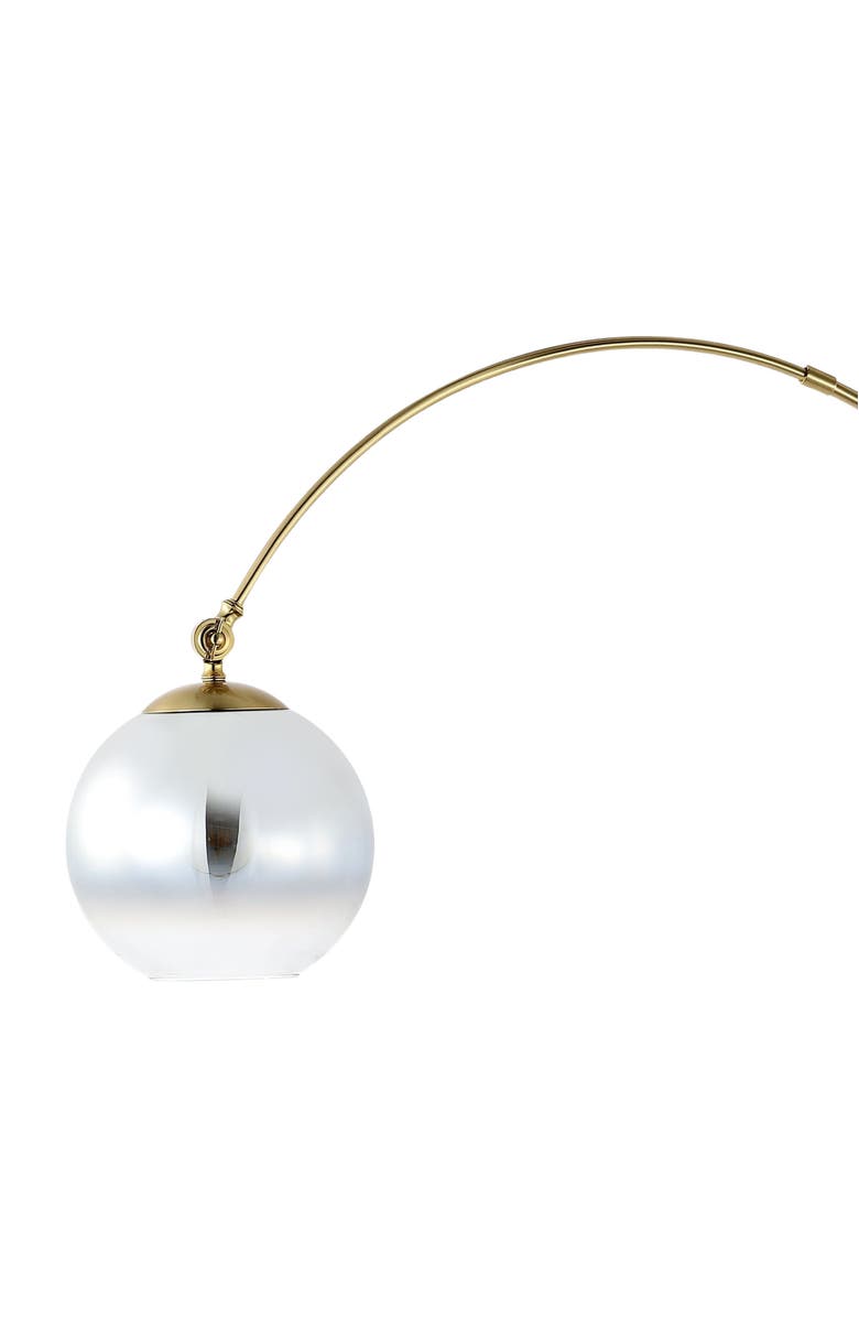 JONATHAN Y Nora 71" Coastal Vintage Iron LED Floor Lamp, Alternate, color, Brass Gold