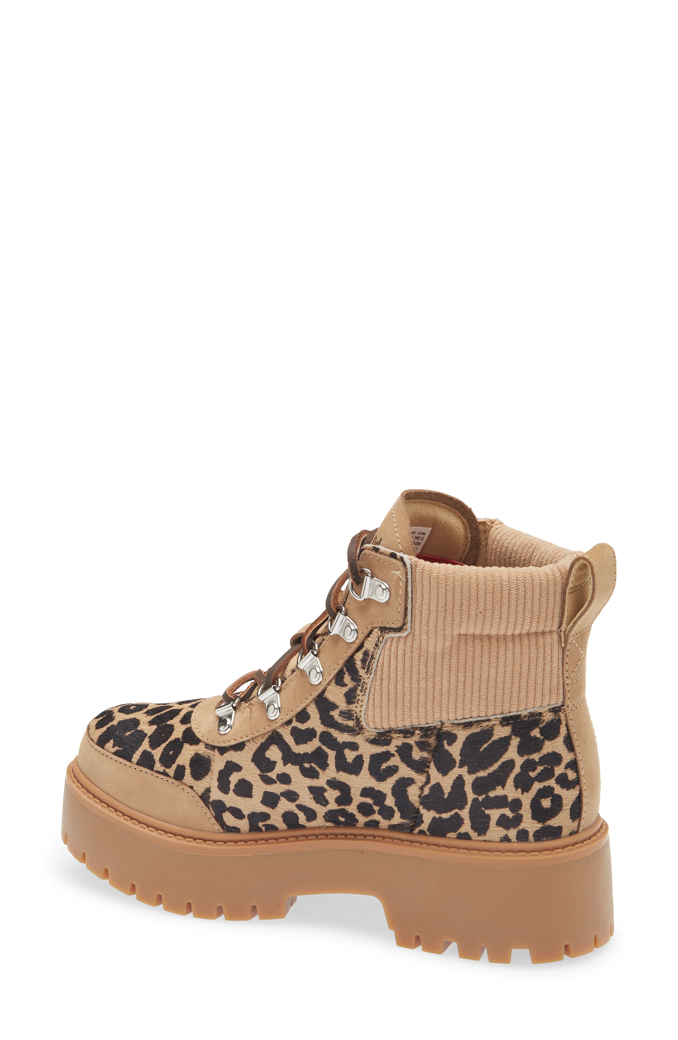 Timberland Stone Street Platform Boot, Alternate, color, Medium Beige Nubuck With Print