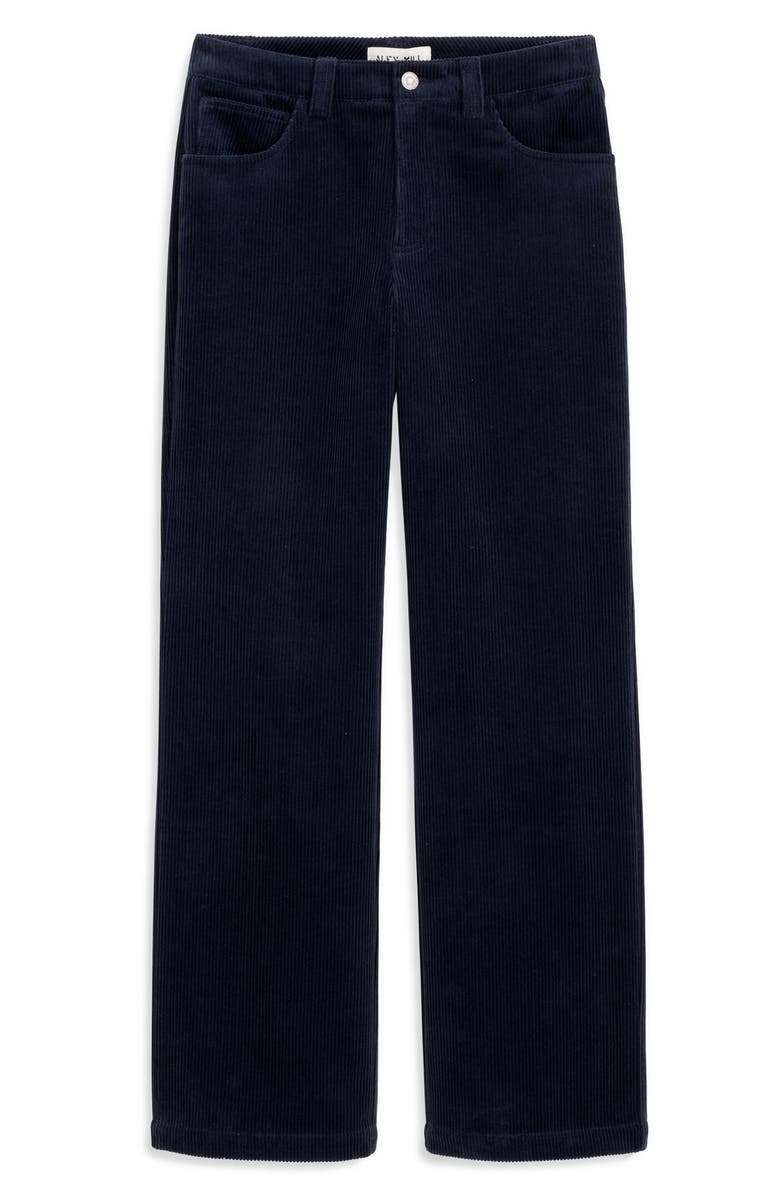Alex Mill Darci Corduroy Chinos, Alternate, color, Dark Navy