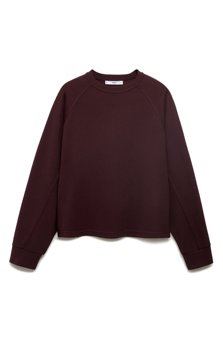 MANGO Florida Sweatshirt, Alternate, color, Burgundy