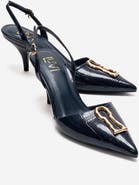 Prologue Shoes Yvella Buckle Pointed Toe Stiletto Pump