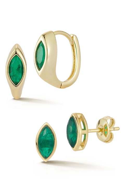 Marquise Cubic Zirconia Earring Set