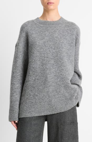VINCE VINCE TEXTURED SOFT SCULPT OVERSIZE TUNIC SWEATER