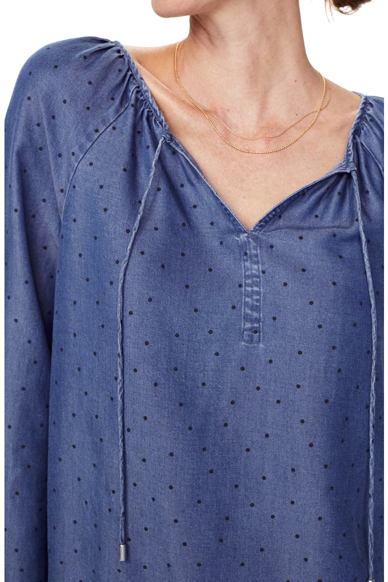 Peasant Blouse, Alternate, color, SPECKLED DOT